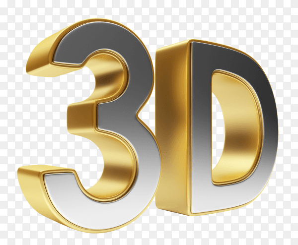 3d gold symbol PNG