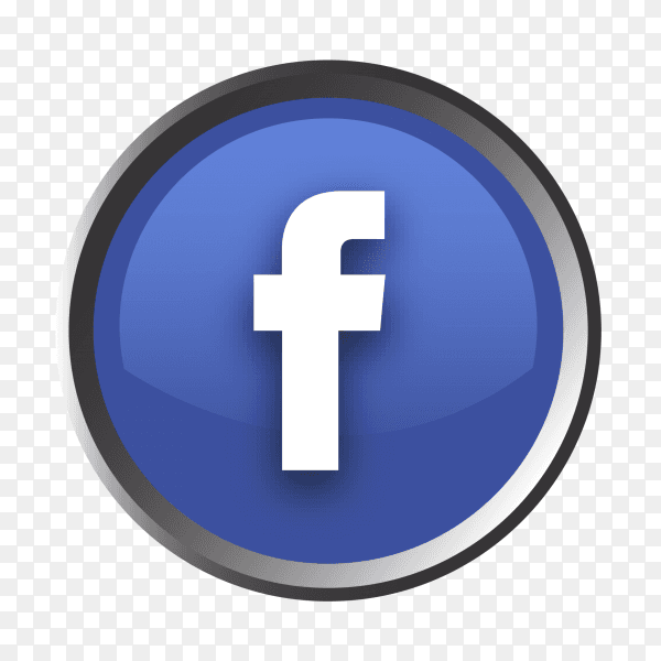 Facebook logo button PNG