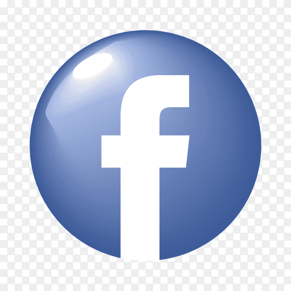 Glossy facebook icon PNG