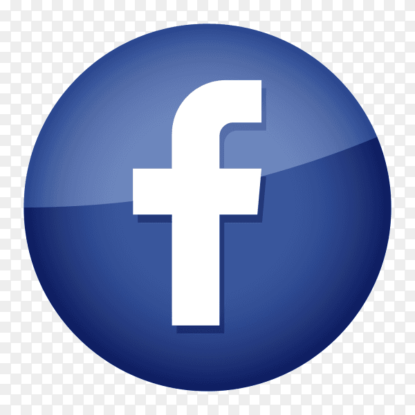 Glossy facebook logo PNG