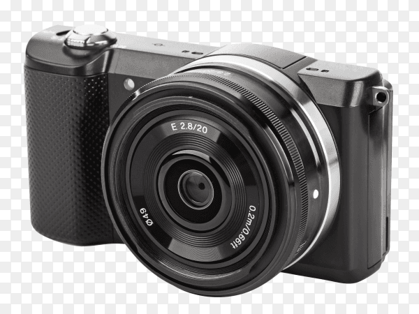 Mirrorless photo camera PNG