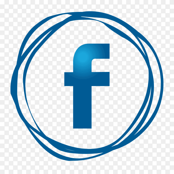 Modern facebook logo PNG