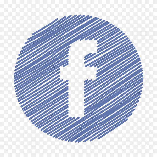 Scribble logo facebook PNG
