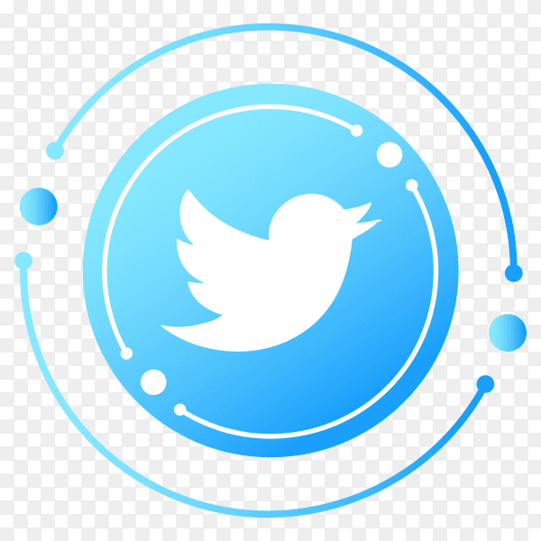 Twitter logo gradient PNG