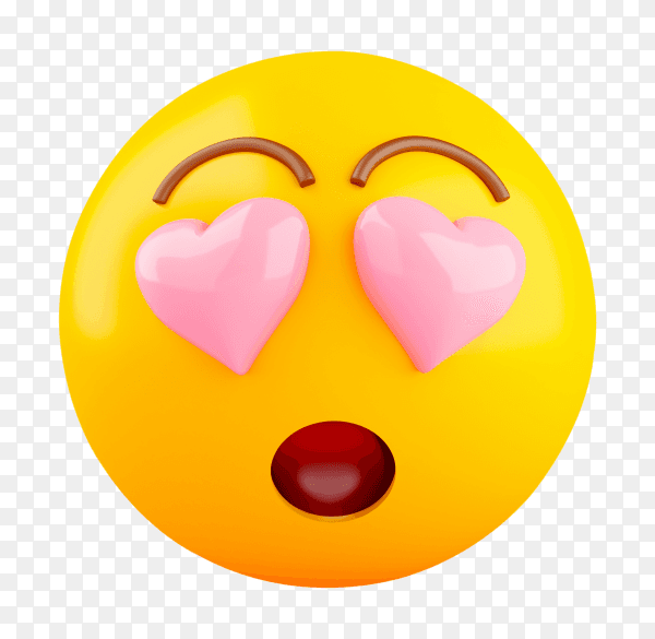 3D Emoji love PNG