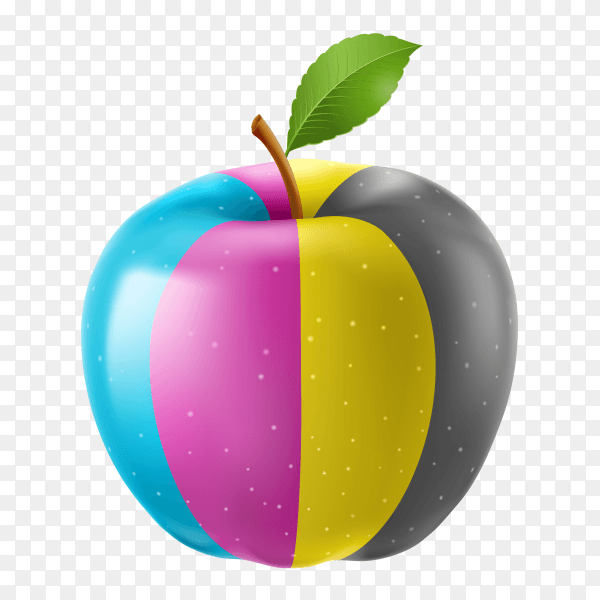 Apple CMYK colors PNG