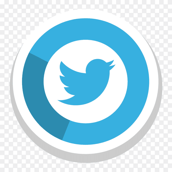 Beautiful Twitter logo PNG