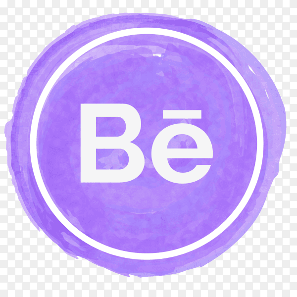 Behance icon watercolor PNG