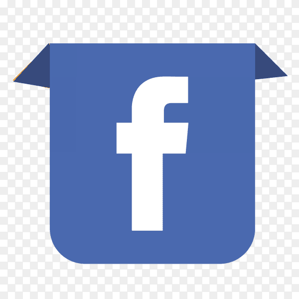 Facebook logo drop down PNG