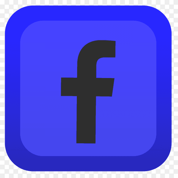Facebook logo simple PNG