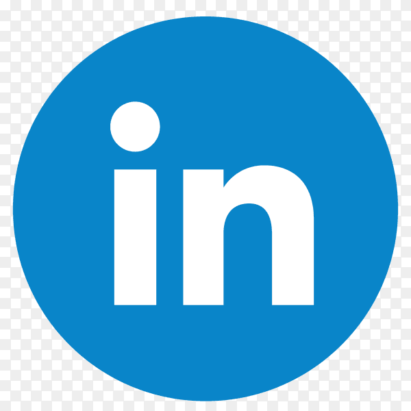 Flat logo Linkedin PNG
