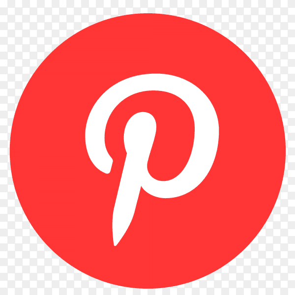 Flat logo Pinterest PNG