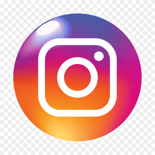 Glossy Instagram icon PNG