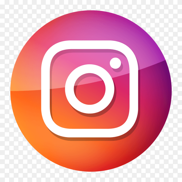 Glossy Instagram logo PNG