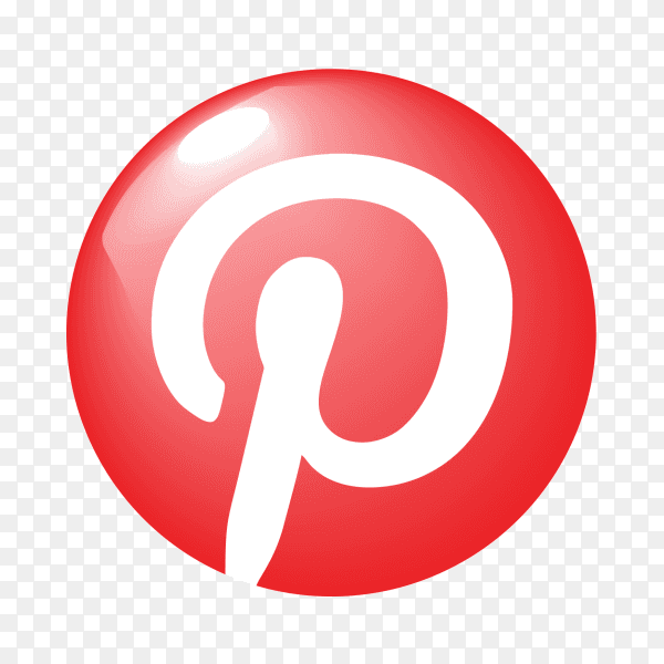Glossy Pinterest icon PNG