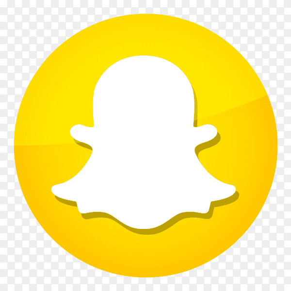 Glossy Snapchat logo PNG