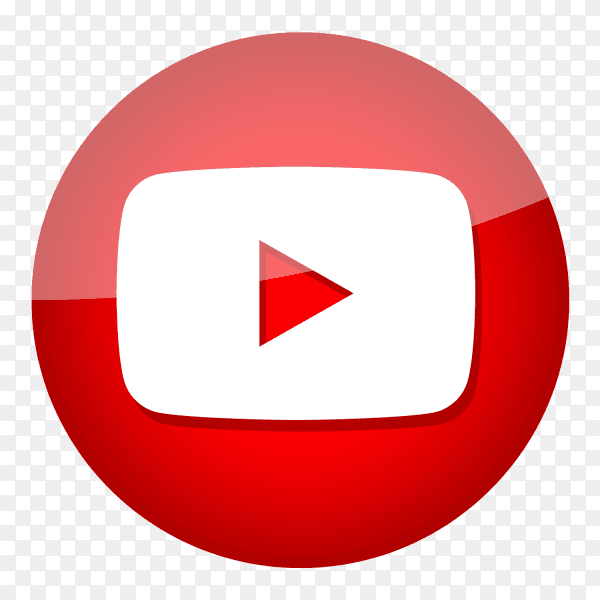 Glossy YouTube logo PNG