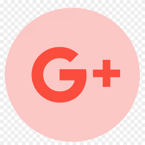 GooglePlus logo flat PNG