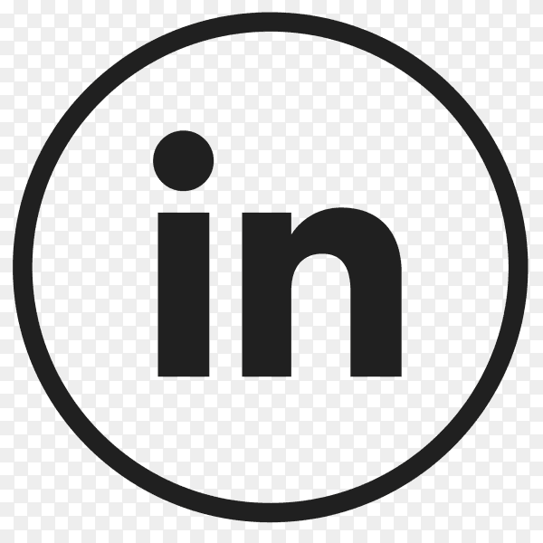 Icon Linkedin In circle PNG