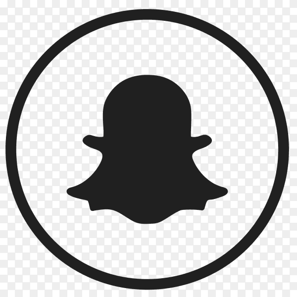 Icon Snapchat In circle PNG