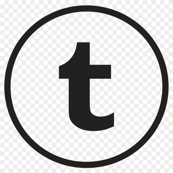 Icon Tumblr In circle PNG