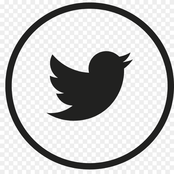 Icon Twitter In circle PNG