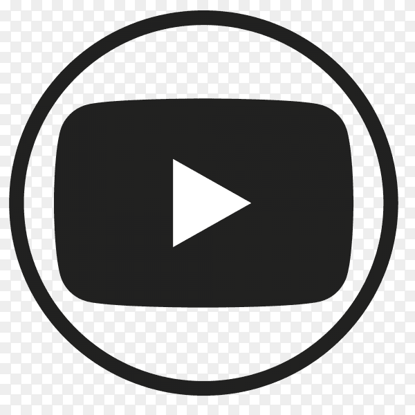 Icon YouTube In circle PNG