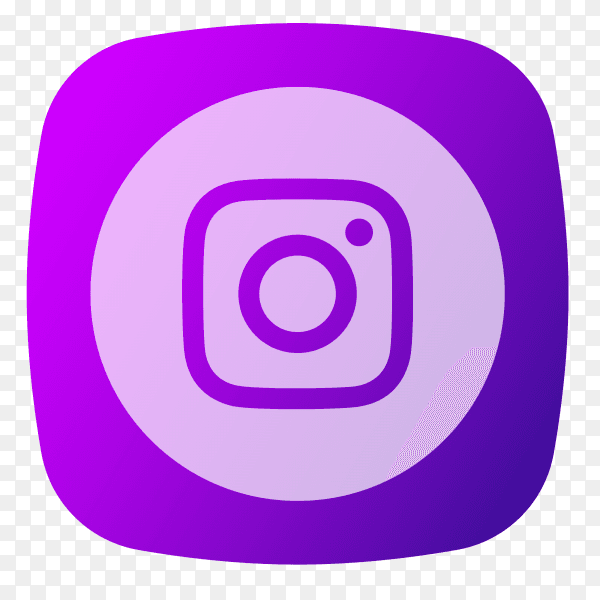 Instagram logo purple PNG