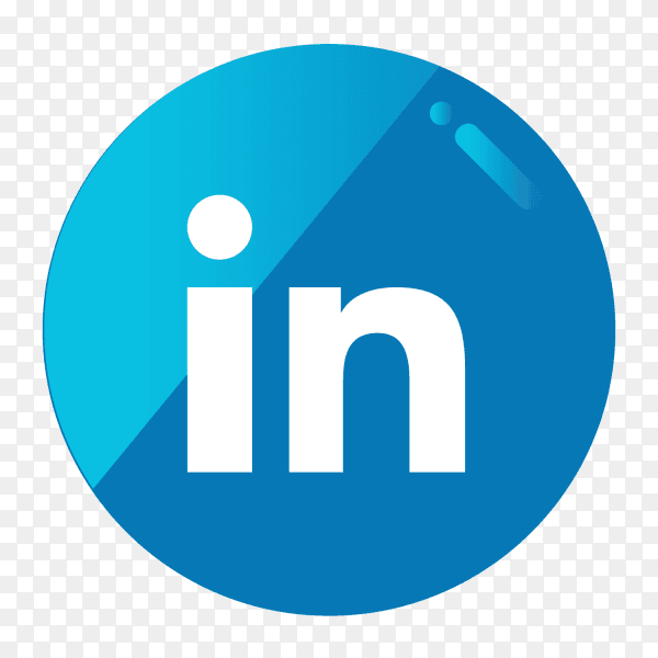 Linkedin button PNG
