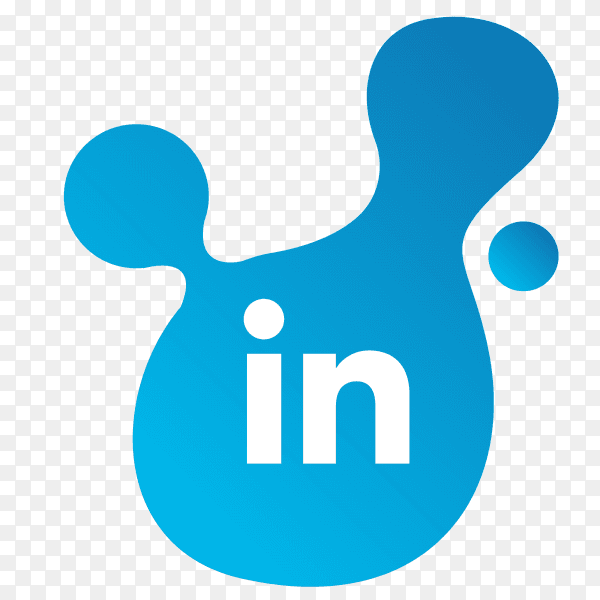 Linkedin button Vector PNG
