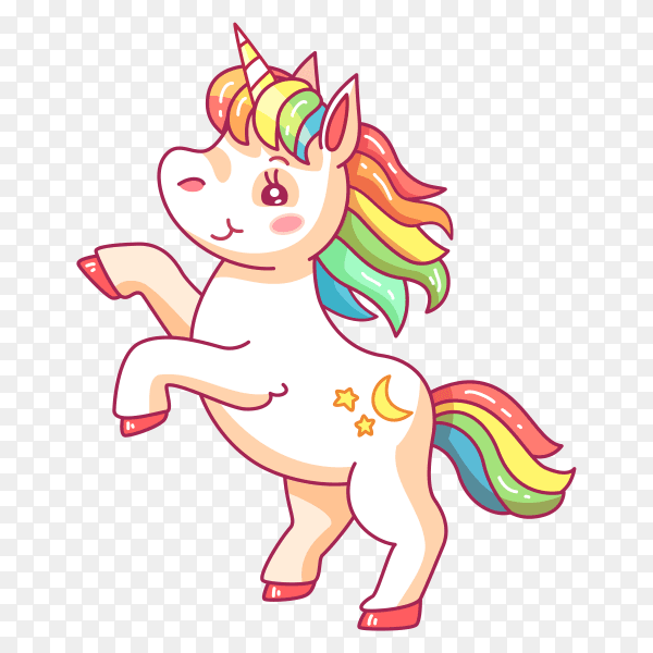 Little horse unicorn PNG