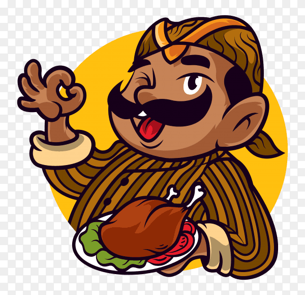 Logo chef vector PNG
