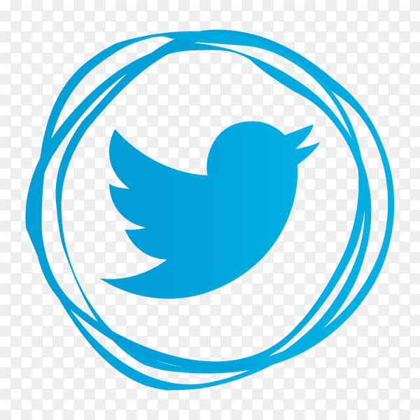 Modern Twitter logo PNG