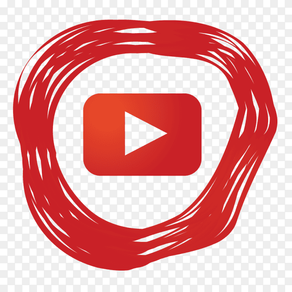 Modern YouTube icon PNG