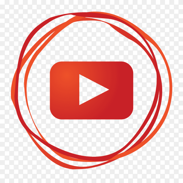 Modern YouTube logo PNG