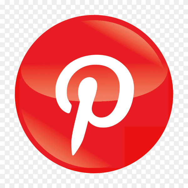 Pinterest circular icon PNG