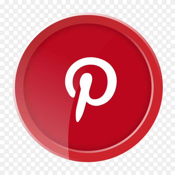 Pinterest circular logo PNG