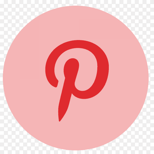 Pinterest logo flat PNG