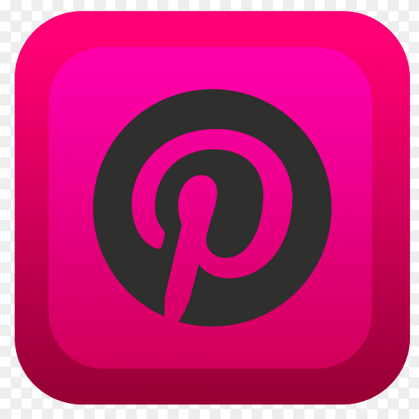 Pinterest logo simple PNG