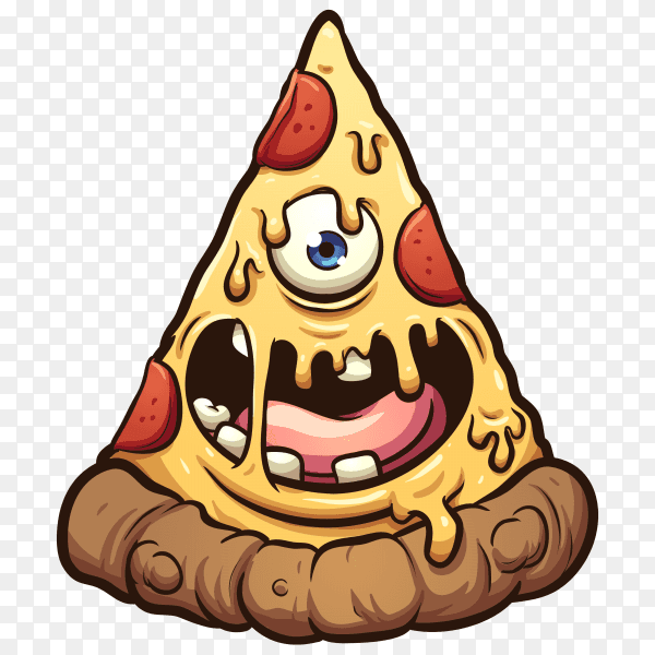 Pizza monster Vector PNG
