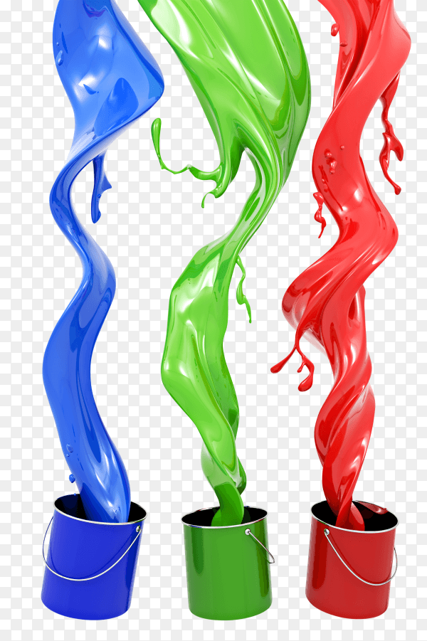 RGB Paint colors PNG