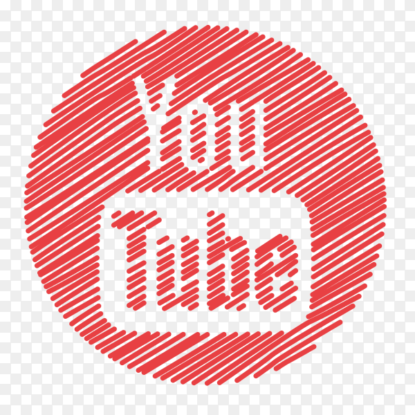 Scribble logo YouTube PNG