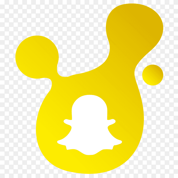 Snapchat button Vector PNG