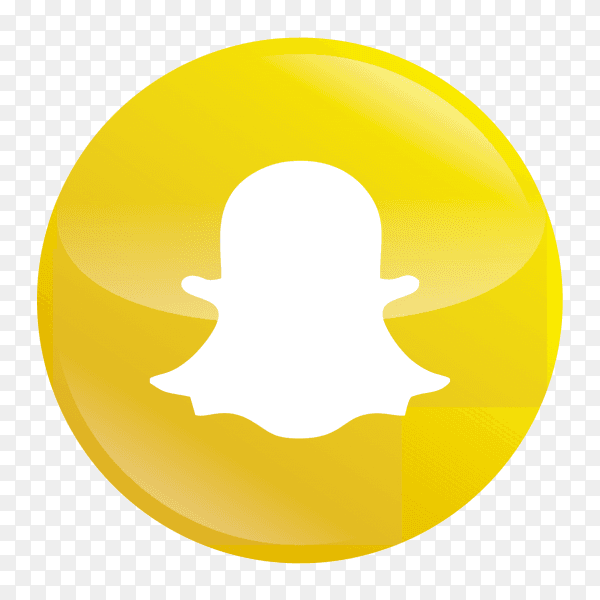 Snapchat circular icon PNG