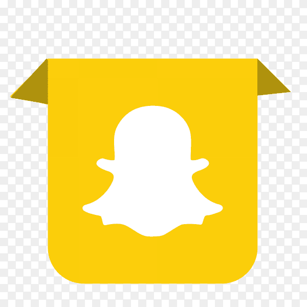 Snapchat logo drop down PNG