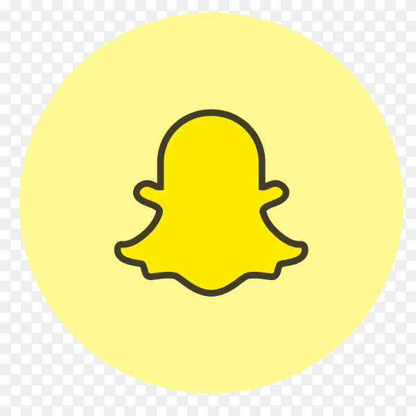 Snapchat logo flat PNG