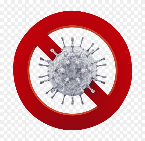 Stop coronavirus icon sign. the fight against coronavirus PNG