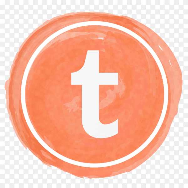Tumblr icon watercolor PNG