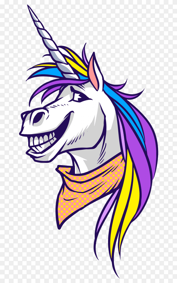 Unicorn happy horse PNG