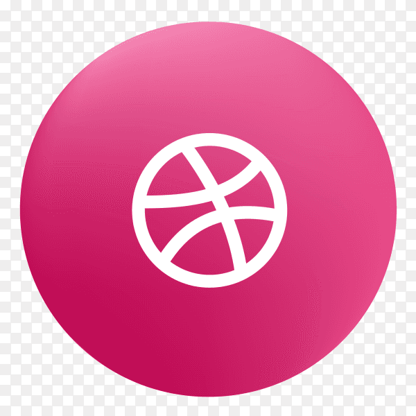 Vector Dribbble icon PNG
